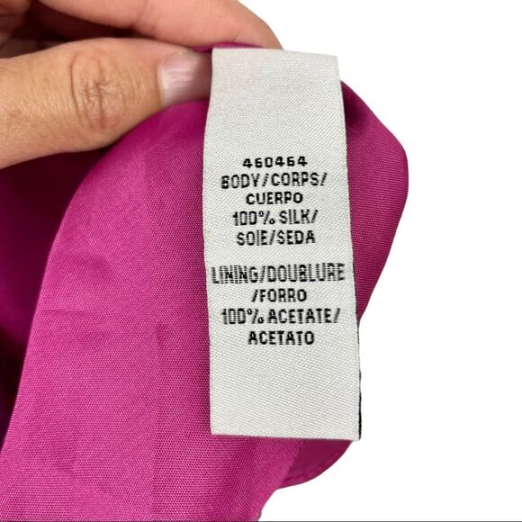 Jill Stuart Strapless Polkadot Purple and Pink Silk Party Dress Size 0 - Picture 10 of 10